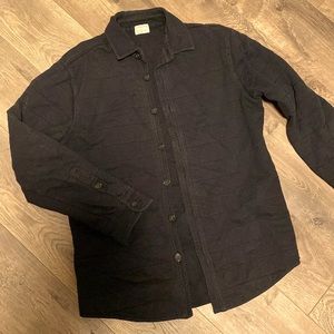 CLUB MONACO COTTON WOOL JACKET BLACK